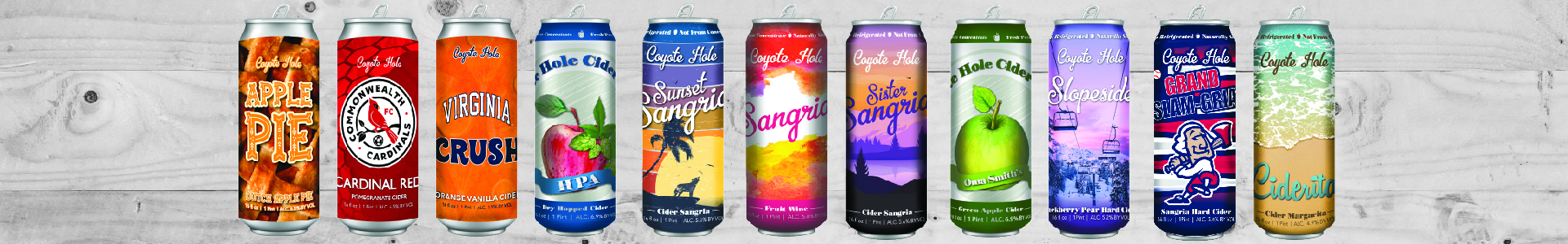 Coyote Hole Cider Cans